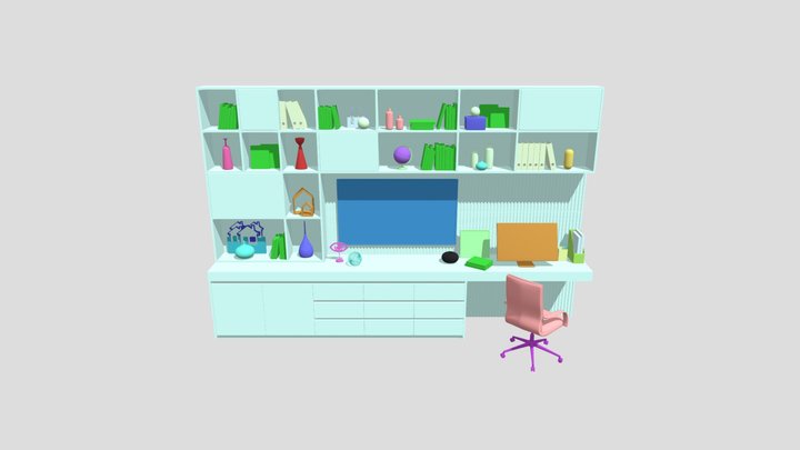Workplace- 3D Model 3D Model