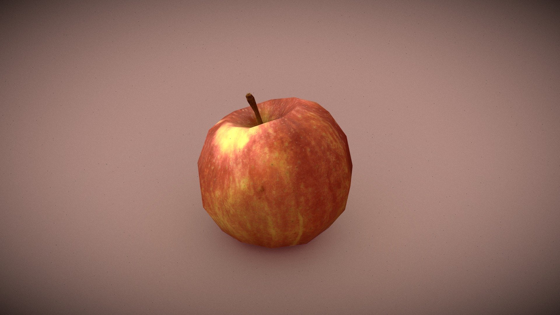 Low Polly Apple — Sketchfab embed 3D viewer