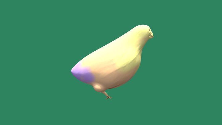El multicromatic pollo 3D Model