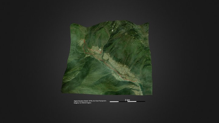 孟屯河谷（高桥沟） – Free 3D Model STL