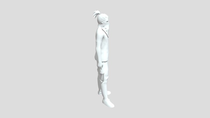 free fire 3d charecter 3D Model
