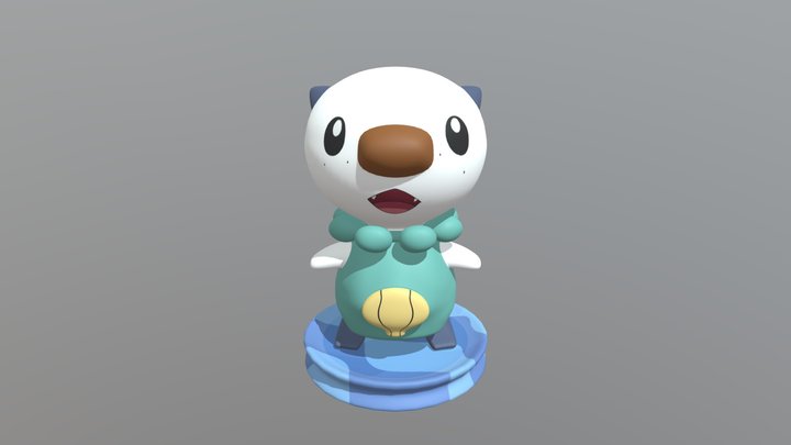Oshawott Sketch 3D Model