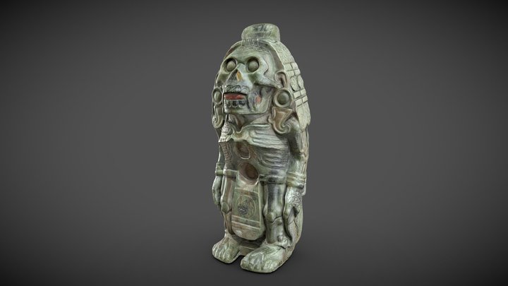 Copy of Aztec god (Quetzalcoatl or Xolotl?) 3D Model