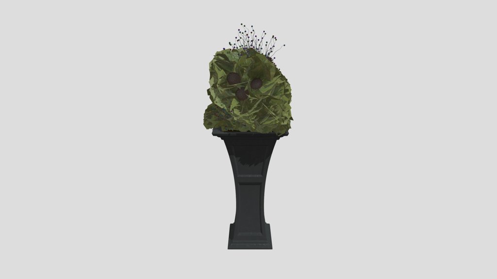 Holiday Urn Planter With Pine