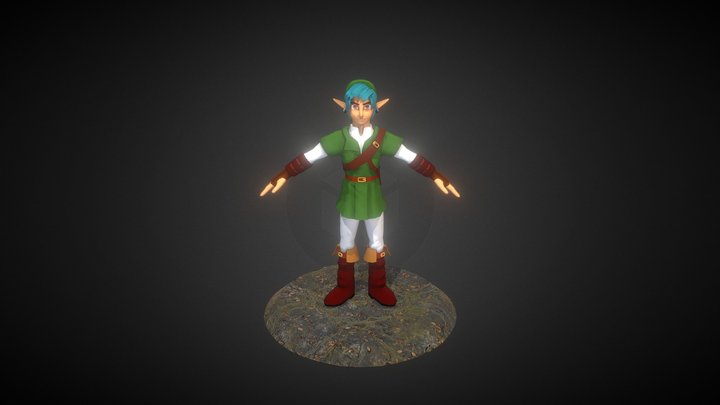 Link From Legend Of Zelda 3D Model