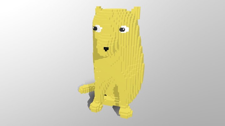 PixelDogo 3D Model
