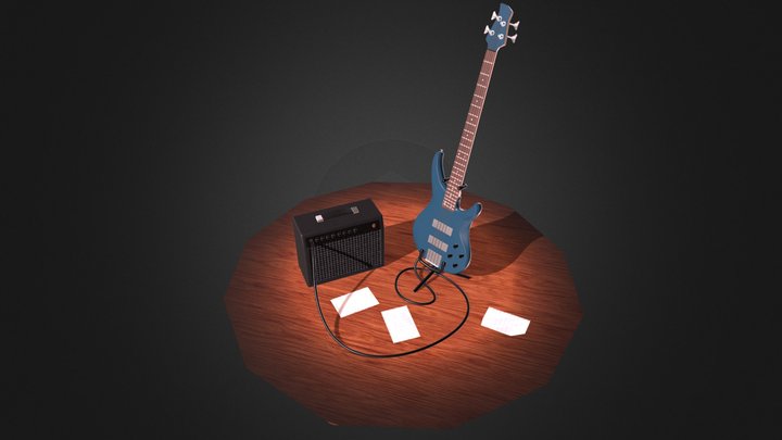 Yamaha Bass and Amp 3D Model