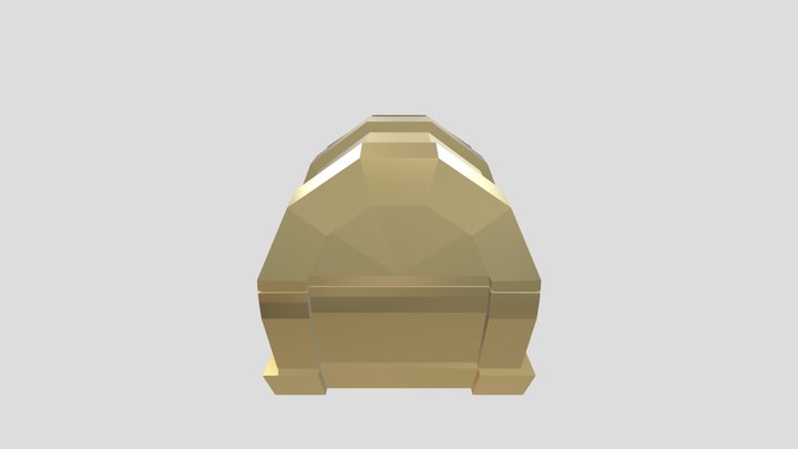 Gold Chest 3D Model