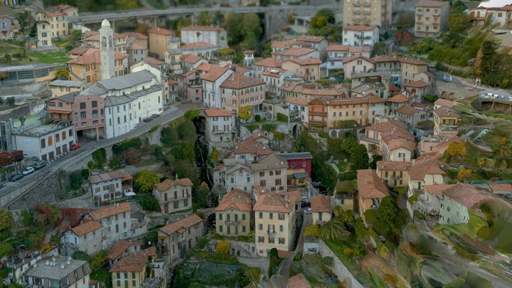 Moltrasio Italian town scan 3D Model
