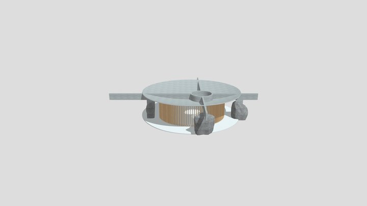 Stone Pavilion 3D Model
