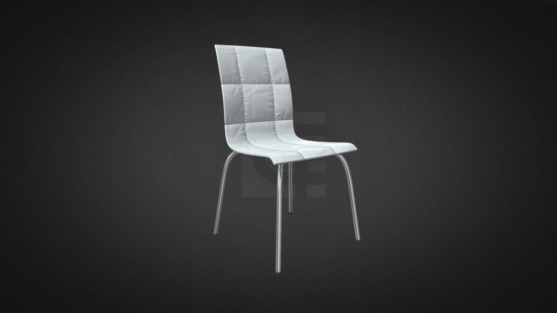 3D model Charles Chair Hire - This is a 3D model of the Charles Chair Hire. The 3D model is about a chair with a cushion.