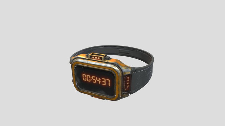 Futuristic Cyberpunk Watch – Free 3D Model STL