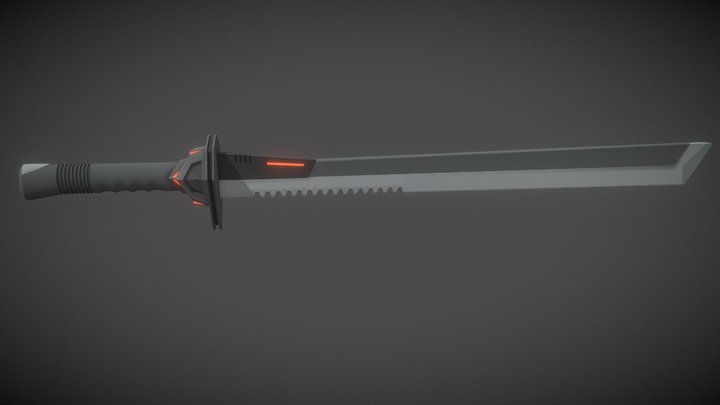 Sci-fi Sword 3D Model