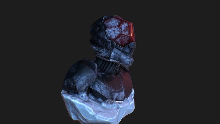 Frozen Sci-Fi Armor Chest 3D Model