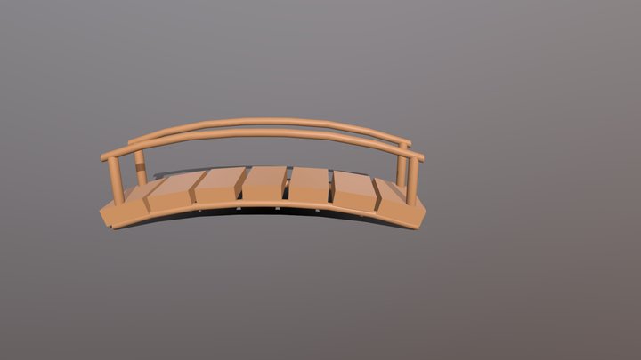 wooden bridge 3D Model