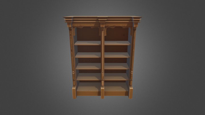 Book Case 3D Model
