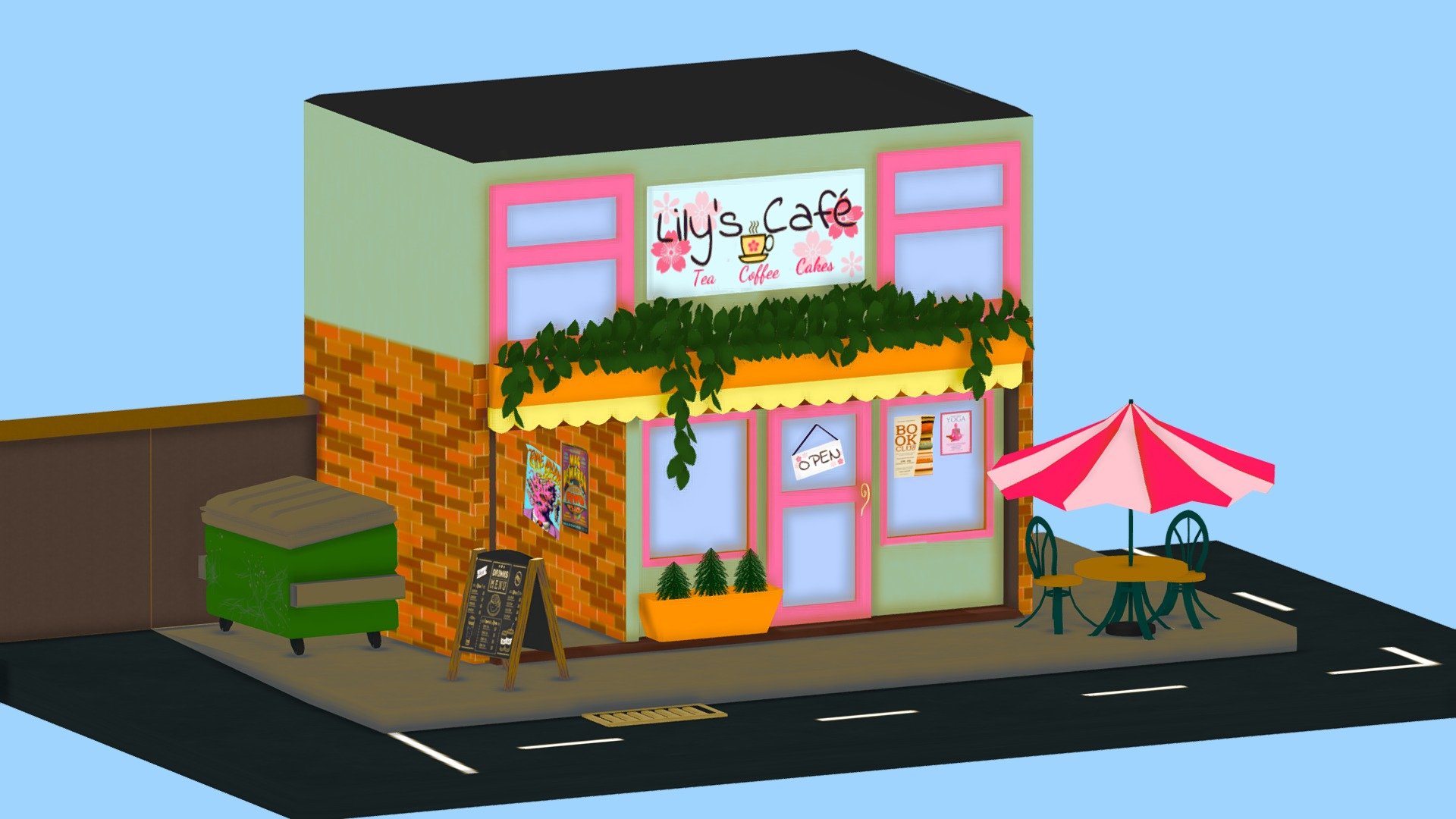 Lily's Café 3D model by hazeletc [464a211] Sketchfab