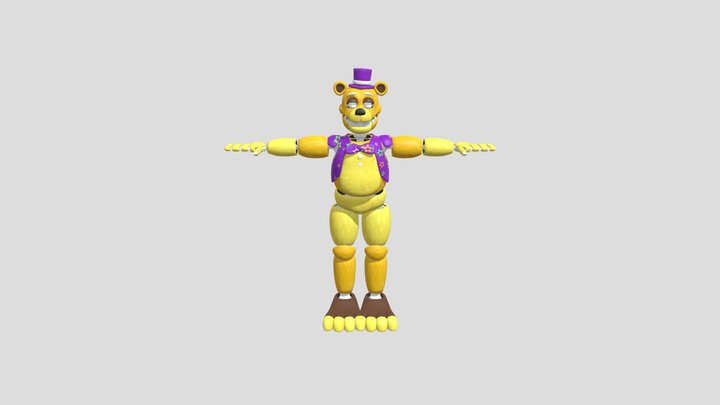 Fredbear UCN - Download Free 3D model by MrSpringMen (@MrSpringMen