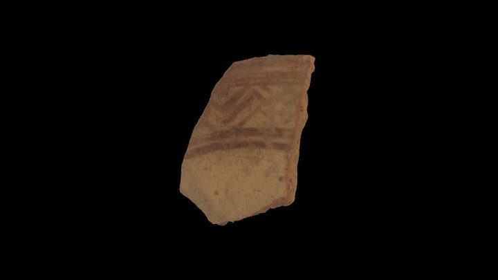 Incan Ceramic Sherd 3D Model