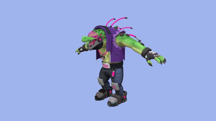 Cyber Croc - 3D 3D Model