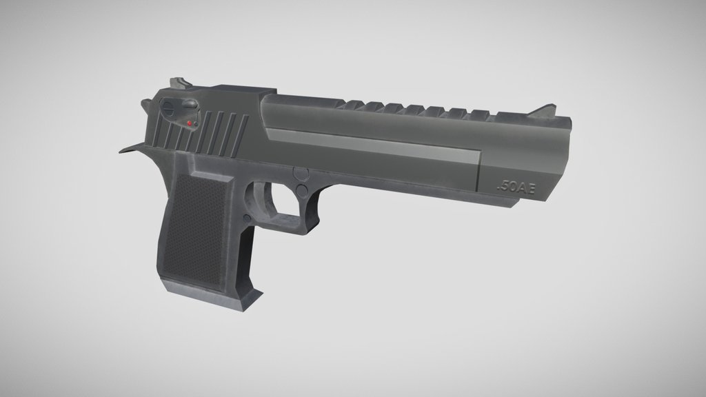 Low-Poly Desert Eagle Gun