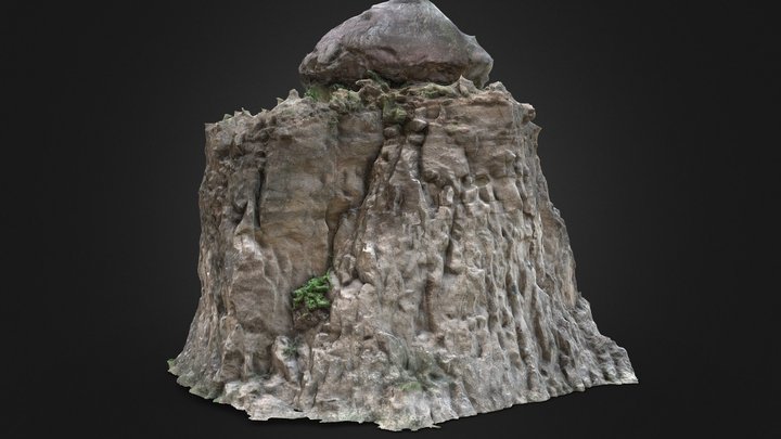Brown Canyon Rock Column 3D Model