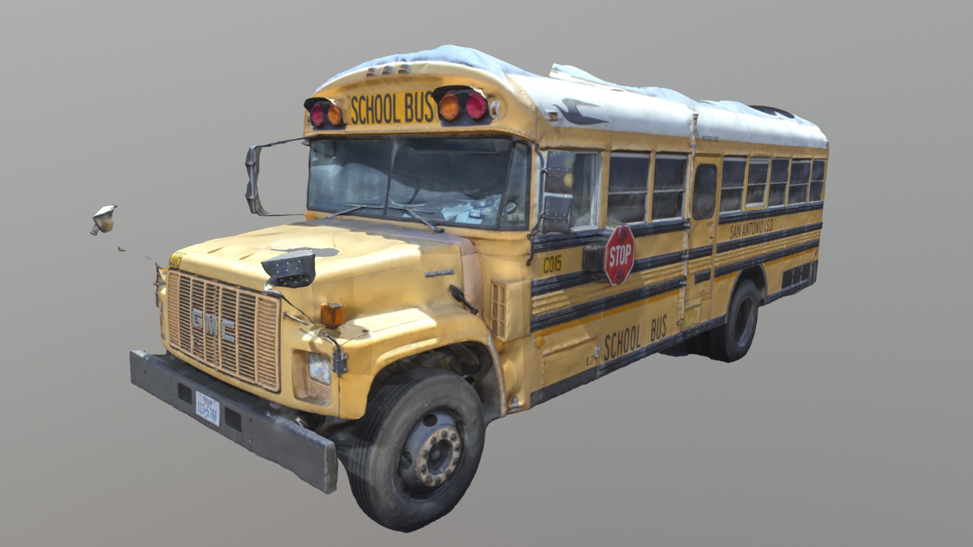 3D model Schoolbus St Antonio - This is a 3D model of the Schoolbus St Antonio. The 3D model is about a school bus parked.