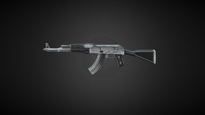 CS:GO AK-47  BLEEDING MACHINE 3D Model