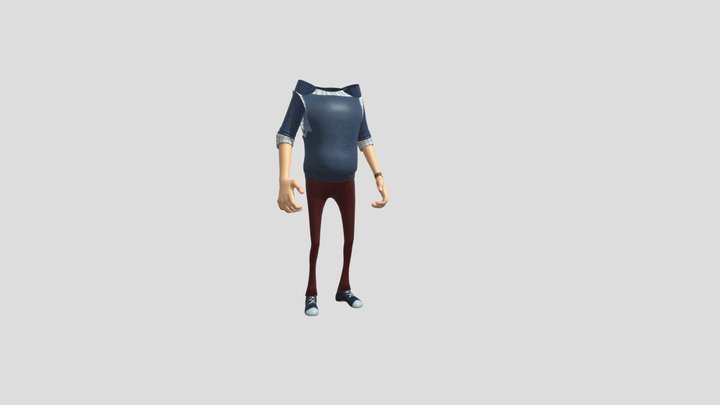 Hello Neighbor Player Old 3D Model