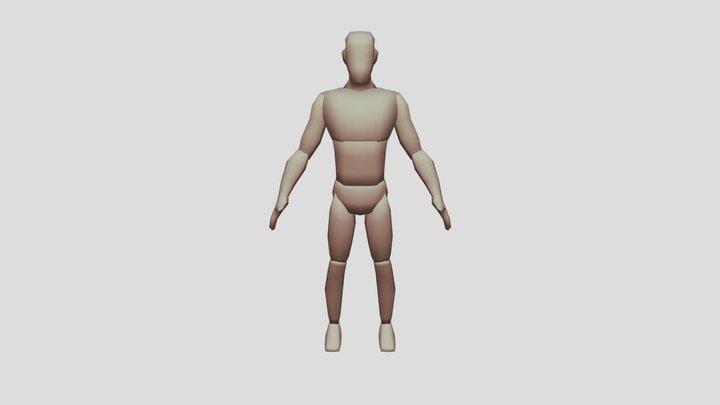 low poly character 3D Model