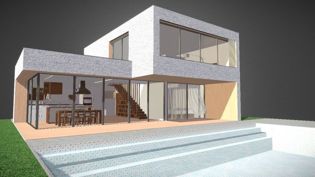 GPUdesign Villa 3D Model