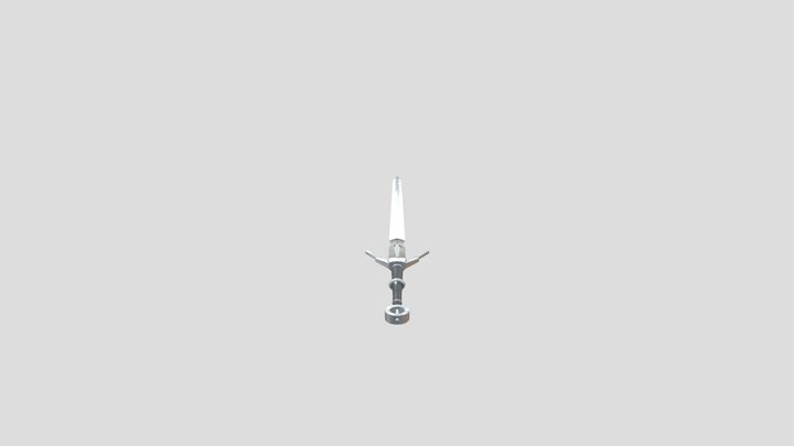 The Witcher Inspired Sword 3D Model