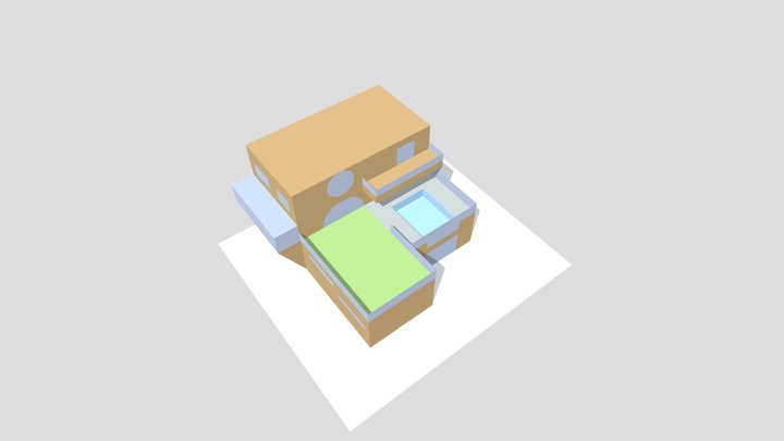 Moeden Wooden Mansion 3D Model