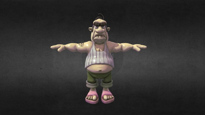 Ротвейлер из Как Достать Соседа 3D Model