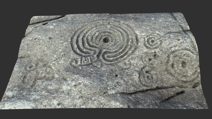 Petroglyph of Mogor 3D Model