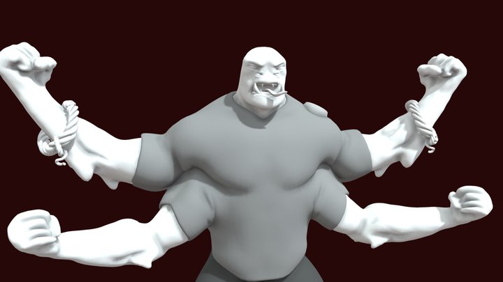 Four Arms ( Model Only ) 3D Model