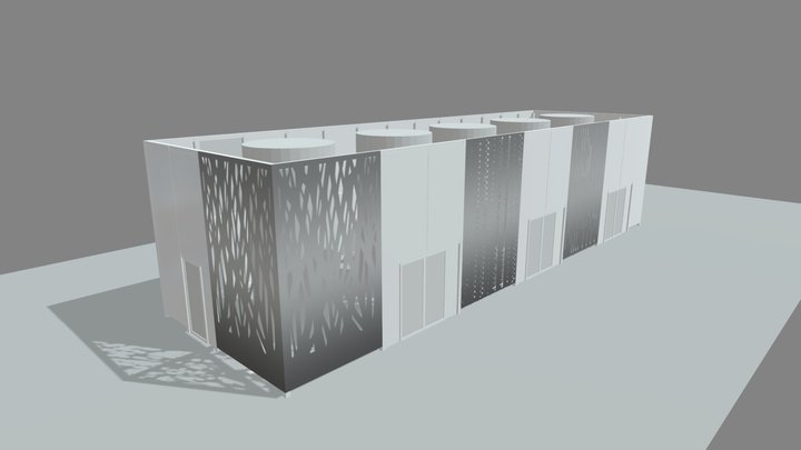 PCL Fence- 3-cnc-panels-sketchfab 3D Model