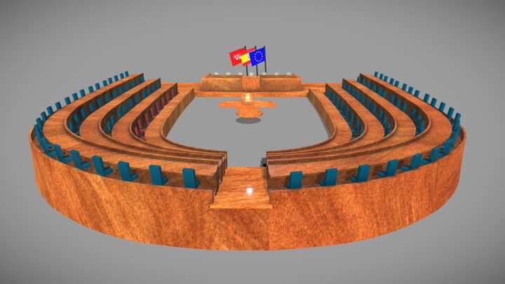 Asamblea de Madrid 3D Model