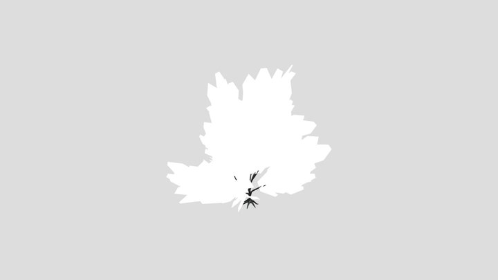 Shurb Flower Lowpoly Animated – Free 3D Model STL