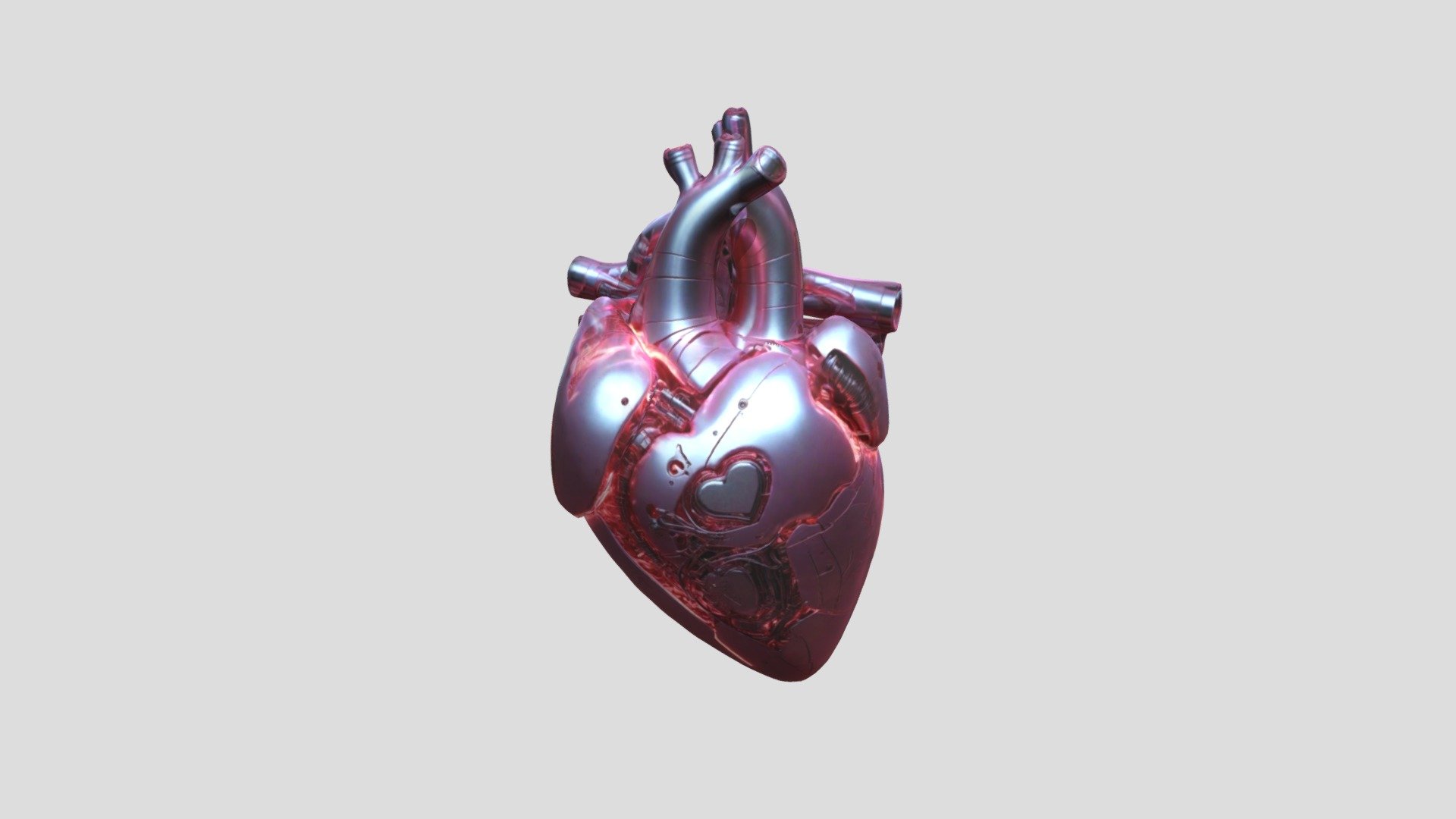 Cybernetic Heart 3D Model Sci-Fi Biomechanical - 3D model by Blender.oi ...