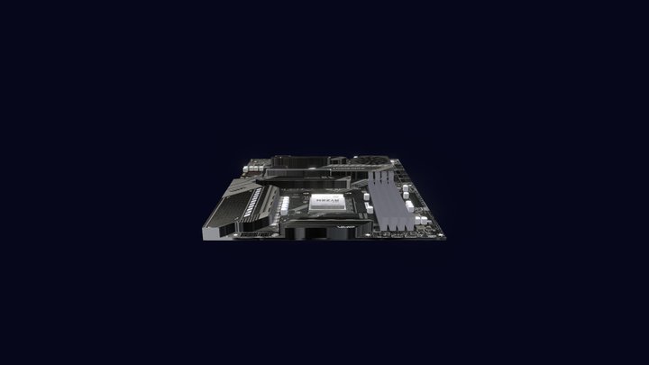 MSI-Mag-X570-Tomahawk-WiFi 3D Model