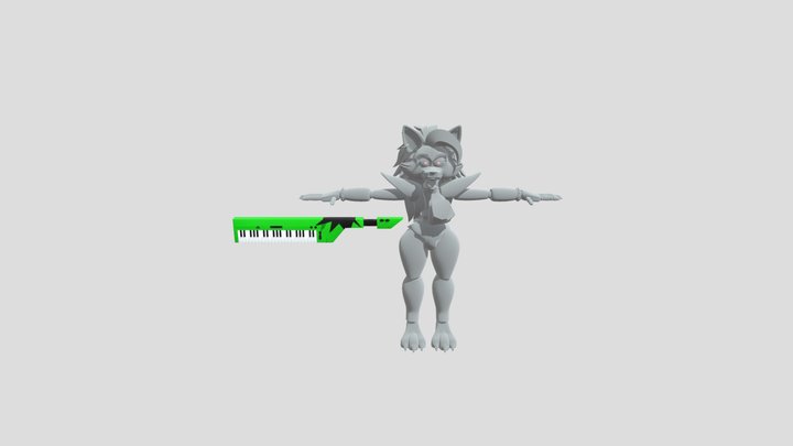 Roxy_v2_IngameHair_3 3D Model
