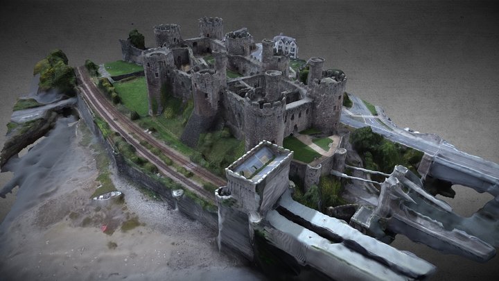 Conwy Castle, ( Castell Conwy ) Wales 3D Model