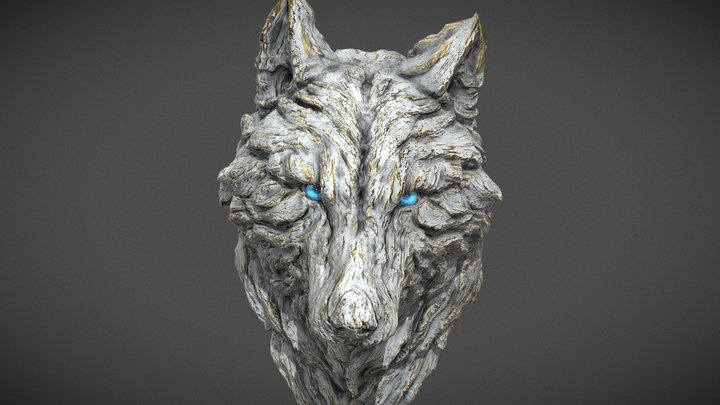 Clay Wolf 3D Model