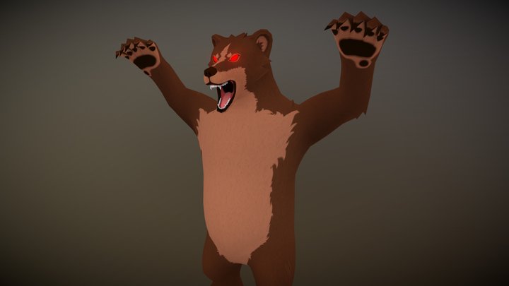 Brown Bear Boss 2.0 Animations "Parliament" 3D Model