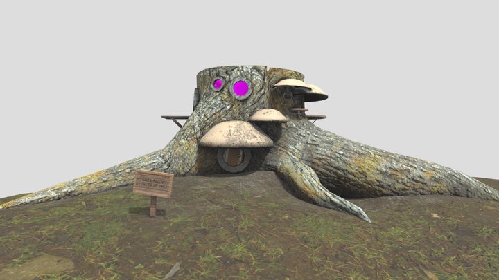 Mausville treehouse for use in scene 3D Model