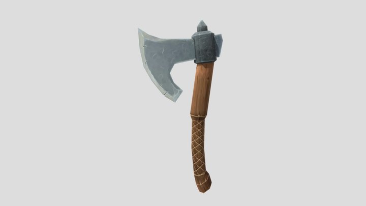 Texture Painting an Ax Exercice 3D Model