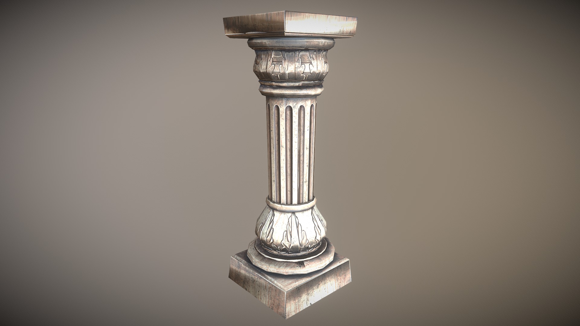 3D model Col19 - This is a 3D model of the Col19. The 3D model is about a gold and silver trophy.