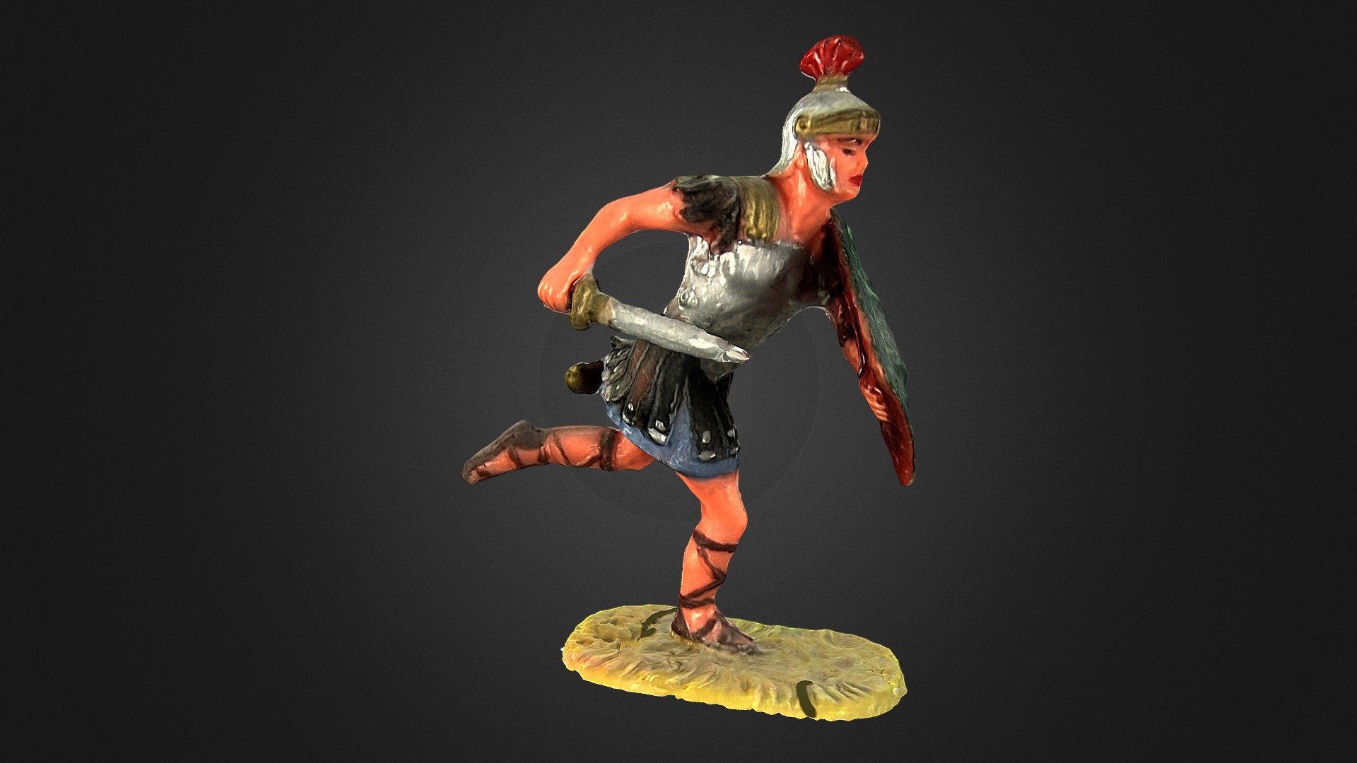 Elastolin roman with sword