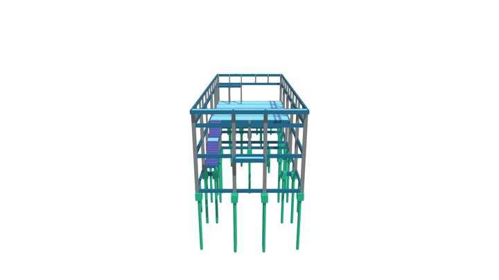 Estrutura CA - Sala Comercial 3D Model